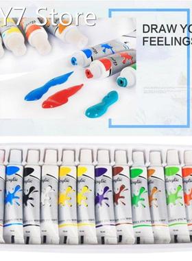 12 x 12ml Heavy Body Colors Rich Pigments Acrylic Paint Set