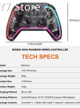 C1 Wired Somatosensory Gamepad Game Controller with 6-axis G