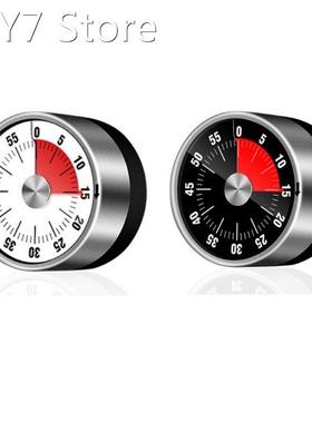 Stainless Steel Visual Timer Mechanical Kitchen Timer 60-Min