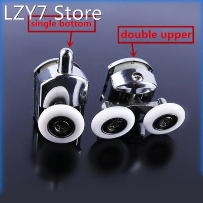 4pcs/set 23/25/27mm shower Pulley Wheels Brass Zinc Alloy Be