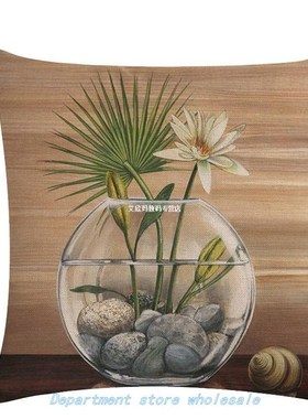 Small Fresh Bouquet Series Linen Pillowcase Cushions Simulat