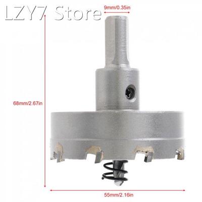 55MM Carbide Cutter Head HSS Drill Set Hole for Stainless St