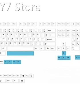Minimalist White Theme Keycaps PBT Standard Dye Sublimation
