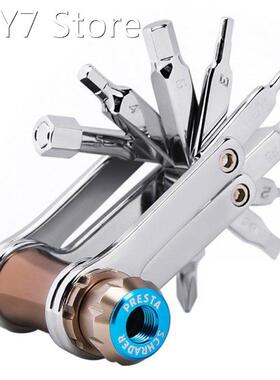 Bike Mechanic Repair Tool Kit w/ Integrated CO2 Inflator All