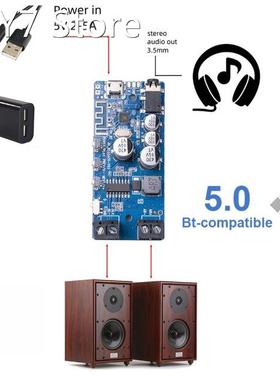 3701 2x50W Bluetooth-compatible 5.0 Power Amplifier Audio St