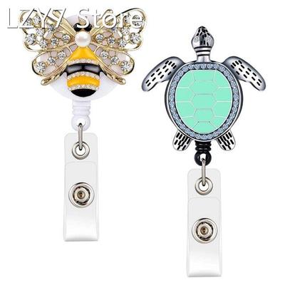 2 Pcs Sea Turtle Retractable Badge Reel ID Badge Holder With