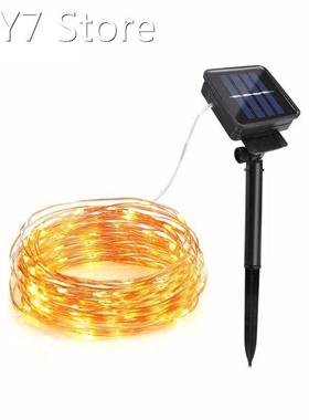 10M 20M Copper Wire Solar LED String lamp Fairy Holiday ligh