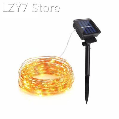 10M 20M Copper Wire Solar LED String lamp Fairy Holiday ligh