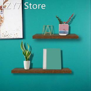 3 Pcs/Set Wood Floating Shelves Wall Hanging Shelf With Invi