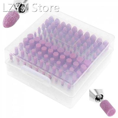 100pcs/lot 4-10mm 80 Grit Ceramic Grinding Head Abrasive Sto