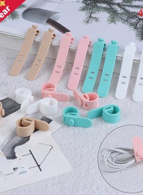 4Pcs Cable Winder Silicone Cable Organizer Wire Wrapped Cord