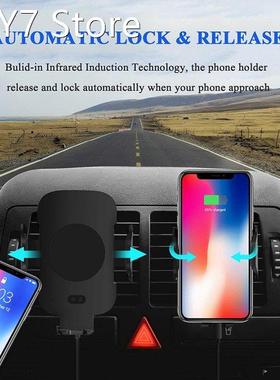 Wireless Car Charger Automatic Qi 10W Wireless Fast Charging