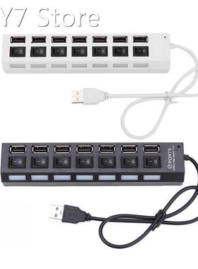 Hot Selling New 7 Ports High Speed USB 2.0 Hub Splitter Adap