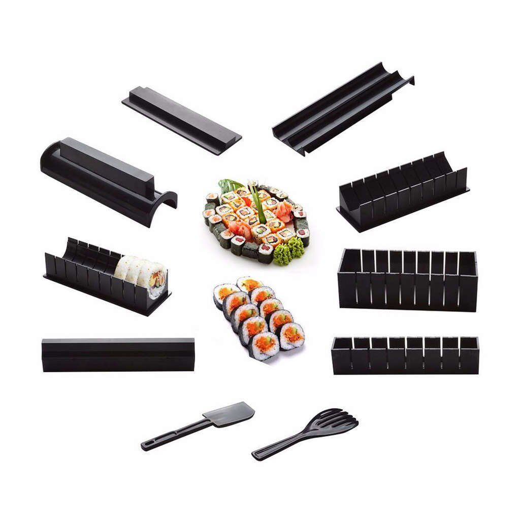 10 pics/set diy sushi maker onigiri mold rice mould kits kit