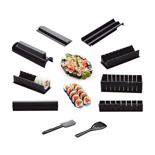 10 Pics/Set Diy Sushi Maker Onigiri Mold Rice Mould Kits Kit