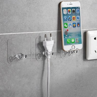 1pc Transparent Hook Strong Suction for Home Strong y Transp