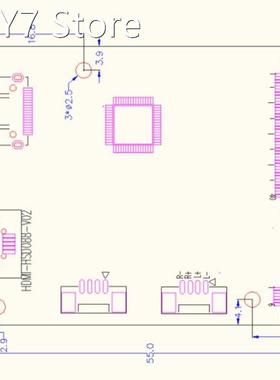 1920×480 LCD Screen with HSD088IPW1 LCD Controller Wid