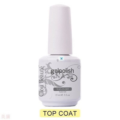 Clou Beaute Base And Top Coat Gel Nail Polish UV 15ml Transp