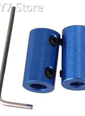 2pcs Shaft Rigid Motor Wheel Coupling Coupler 6mm-7mm Alumln
