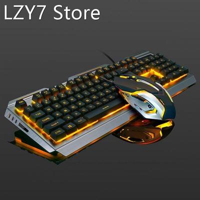 V1 USB Wired Ergonomic Backlit Mechanical Feel Gaming Keyboa