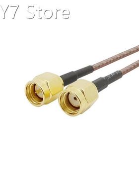 1Pcs SMA Male Plug to RP SMA Male Plug RF Connector 0-6Ghz 5