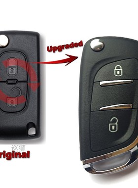 2 Button CE0536 Remote key Shell fob For Peugeot 207 307 308