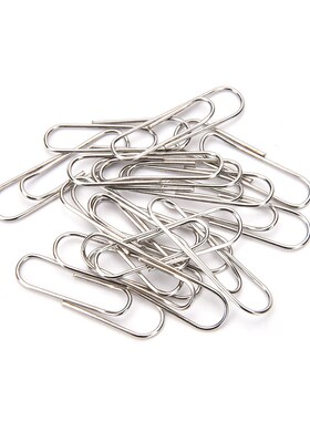 100pcs Mini Paperclips Office Simple Easy Plain Paper Clips