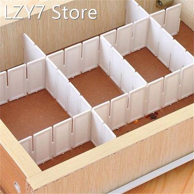 4Pcs/6Pcs Grid Drawer Divider Household Necessities Storage