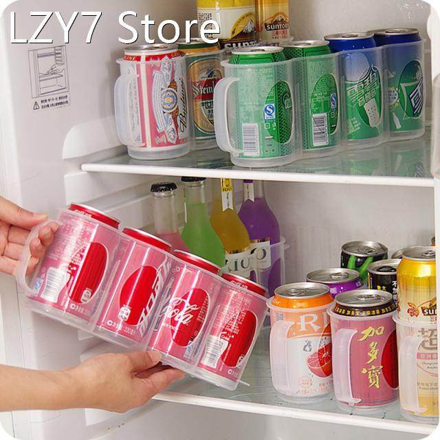 4 holes beer soda drink can organizer fridge drink bottle ho
