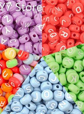100 Pcs Diy Beading Alphabet Beads Jewelry Making Adults Han
