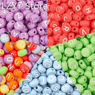 100 Pcs Diy Beading Alphabet Beads Jewelry Making Adults Han