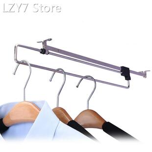 3pcs Wardrobe Hanger Top-mounted Telescopic Hanger Push-pull