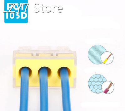 NEW 50 pcs PCT-103D Push wire wiring connector For Junction