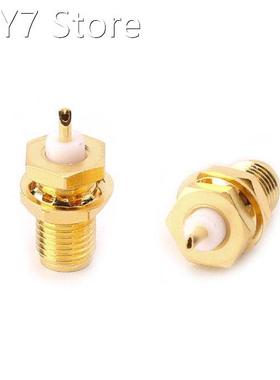 10pcs SMA-KY RF Connectors SMA Female Nut Bulkhead Handle De