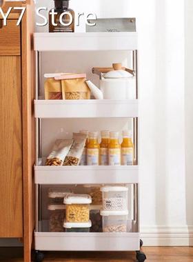 2/3/4 Tier Kitchen Storage Cart Mobile Shelving Unit Organiz