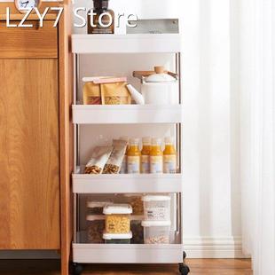 2/3/4 Tier Kitchen Storage Cart Mobile Shelving Unit Organiz