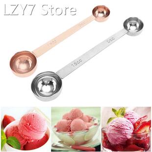 Double Side Measuring Spoon Stainless Steel Coffee Scoop Tab