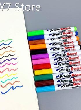 12PCS Liquid Chalk Pens Colored Marker Pen Erasable Colorful