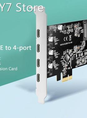 Maiwo Kc019 7 Port Pcie To Type-c Usb 3.1 Expansion Card 5gb