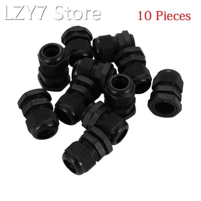 10 pieces nylon cable gland kit waterproof ip68 cable gland