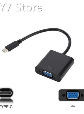 Type C to VGA Adapter Cable USB 3.1 to VGA Adapter for Macbo