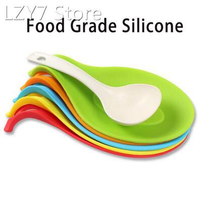 Silicone Insulation Spoon Rest Placemat Spoon Pad Mat Tablew