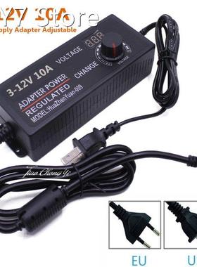 Power Supply Adapter Adjustable AC to DC 3V-12V 10A Lighting