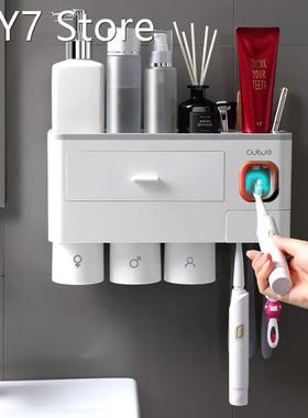 Magnetic Adsorption Inverted Toothbrush Holder Automatic Too