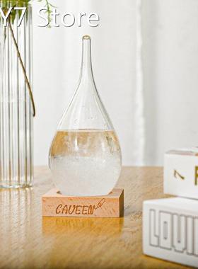 Glass Predictor Weather Forecast Decorative Barometer Drops-