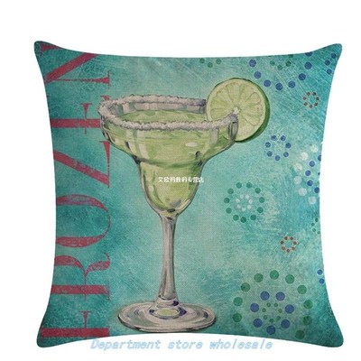 2019 New Summer Ice Drink Series Linen Pillowcase Cushions S