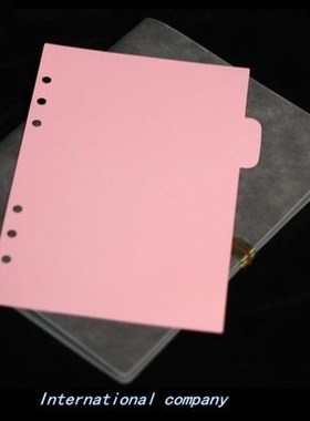 5pcs/set binder dividers a6 subject index divider for notebo