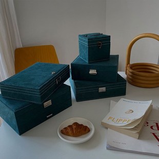 Large earrings jewelry box necklace drawer type storage box