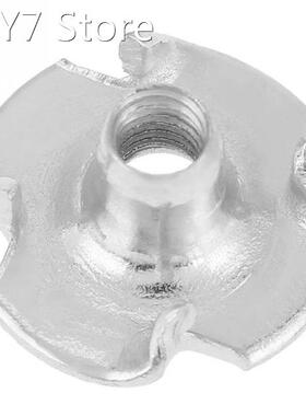100Pcs/Lot Zinc Plated Carbon Steel T Nut Four-Pronged Tee N
