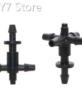 20 Sets Barbed 3/5mm Hose Straight Quick Connectors With Thr